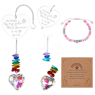 1Pc Glass Hanging Suncatchers AJEW-NB0008-60-1