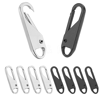 40Pcs 2 Colors Detachable Alloy Zipper Sliders FIND-AR0006-55-1