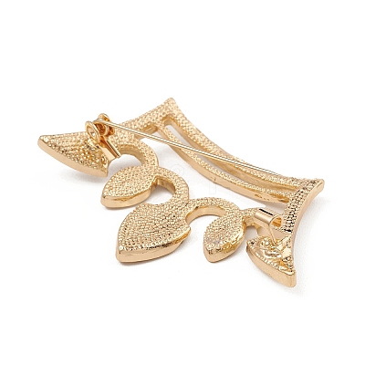 Rhinestone Crown Brooch Pin JEWB-Q030-06G-1