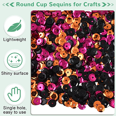 150G 3 Colors Plastic Paillette Beads PVC-YW0001-02-1