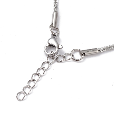 Non-Tarnish 304 Stainless Steel Bone Rope Chain Bracelet for Women LS-BJEW-I311-01A-P-1