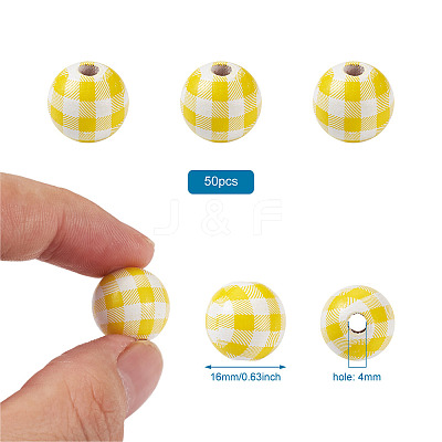 Natural Wooden Beads WOOD-TAC0010-05G-1