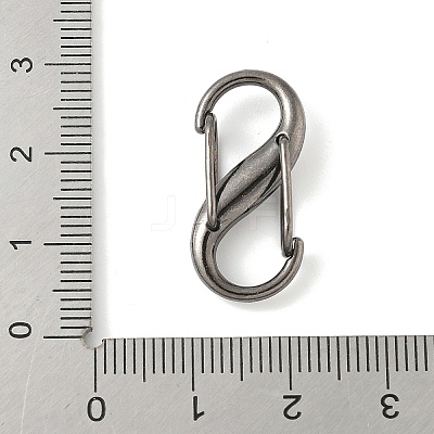 Alloy & Iron Double S Snap Hook Spring Keychain Clasps FIND-H049-02B-B-1