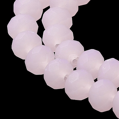 Imitation Jade Solid Color Glass Beads Strands EGLA-A034-J4mm-MD02-1
