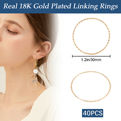 Brass Linking Rings KK-BBC0024-94B-1