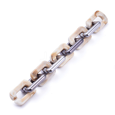 Handmade Acrylic Cable Chains AJEW-JB00673-04-1