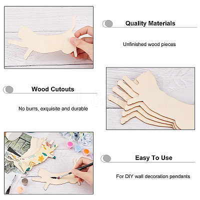 Unfinished Wooden Pieces WOOD-WH0002-32D-1