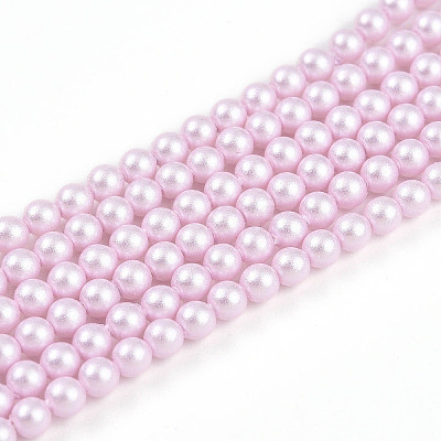 Baking Paint Pearlized Glass Pearl Bead Strands HY-N002-3mm-C03-1