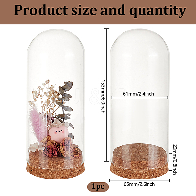 Glass Dome Cover AJEW-WH0314-446A-1