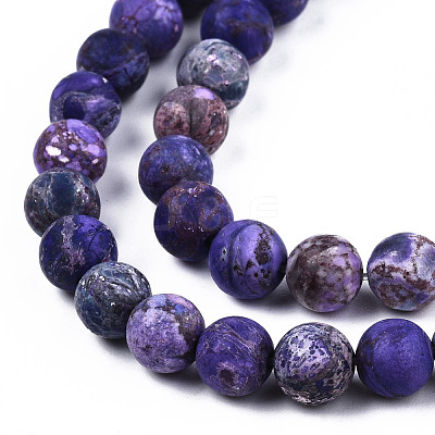 Natural American Turquoise Beads Strands G-S373-005A-6mm-1