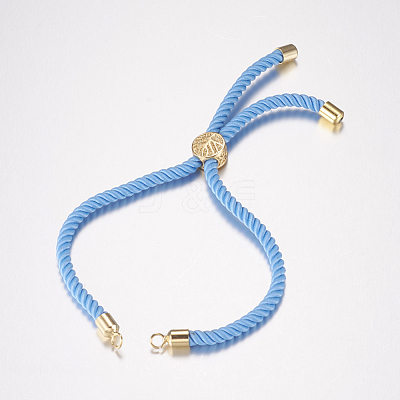 Nylon Twisted Cord Bracelet Making MAK-F019-02G-1