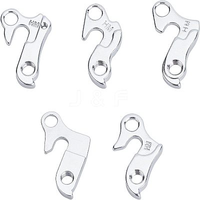 5Pcs 5 Styles Aluminum Tail Hook FIND-FH0002-01-1
