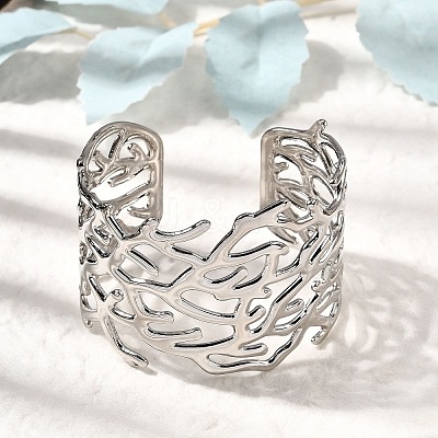 304 Stainless Steel Cuff Bangles BJEW-L705-02P-1