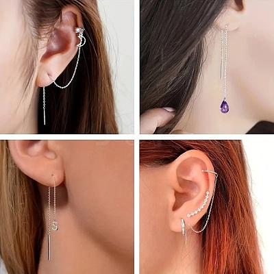 10 Pairs 304 Stainless Steel Earring Findings STAS-YW0001-09-1