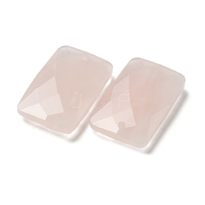 Natural Rose Quartz Pendants G-Z071-04B-1