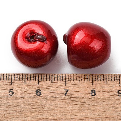 Spray Paint Opaque Resin Beads RESI-C073-02A-1
