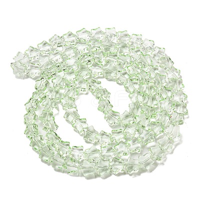 Baking Paint Transparent Glass Beads Strands DGLA-A07-T8mm-KD06-1