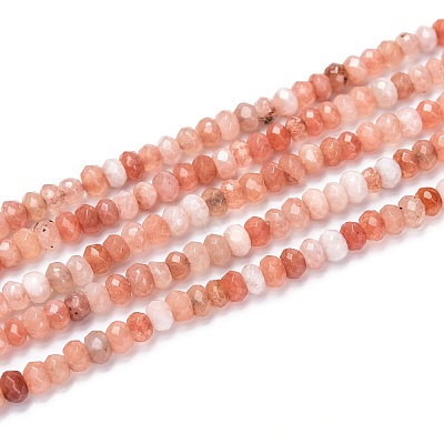 Dyed Natural Malaysia Jade Rondelle Beads Strands G-E316-2x4mm-42-1