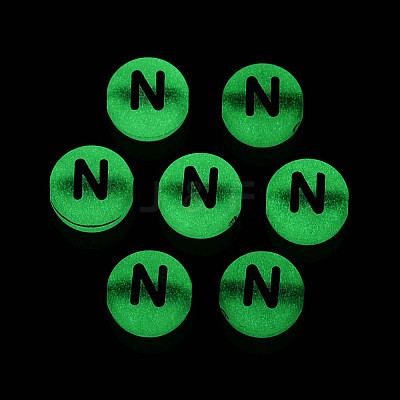 Luminous Frosted Acrylic Beads FACR-T008-02N-1