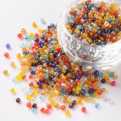 12/0 Round Glass Seed Beads SEED-US0003-2mm-TR-1