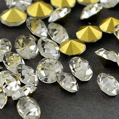 Glass Pointed Back Rhinestone RGLA-PP21-01B-1