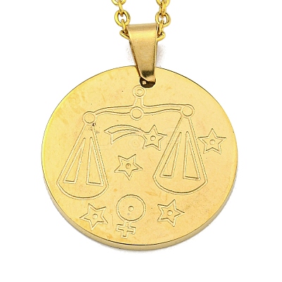 Constellation Pendant Necklaces NJEW-S422-04G-07-1
