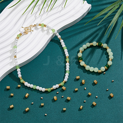 120Pcs 3 Styles Brass Beads KK-SP0002-64-1