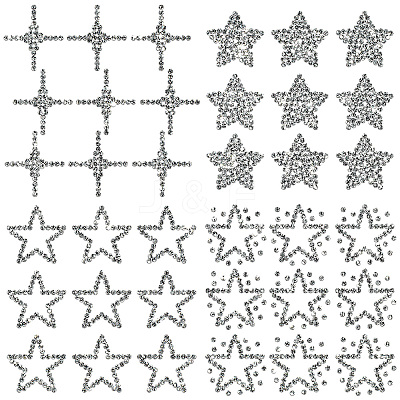 Glass Hotfix Rhinestone DIY-WH0507-004-1