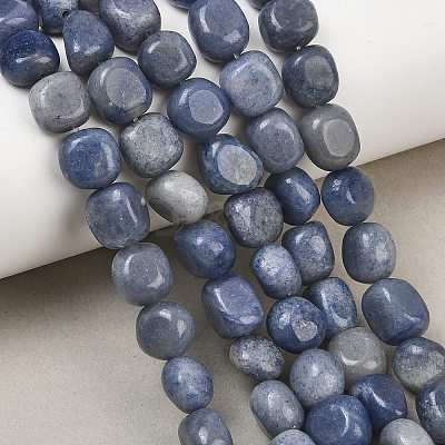 Natural Blue Aventurine Beads Strands GG-CBA787B-A17-1