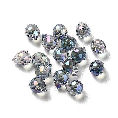 Electroplated Glass Beads GLAA-K062-01A-FR08-1