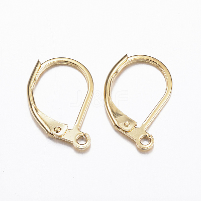 316L Surgical Stainless Steel Leverback Earring Findings STAS-E194-03G-1