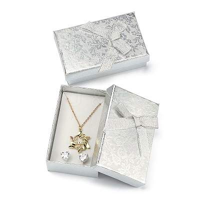 Rectangle Cardboard Jewelry Set Boxes LS-CBOX-S013-02-1