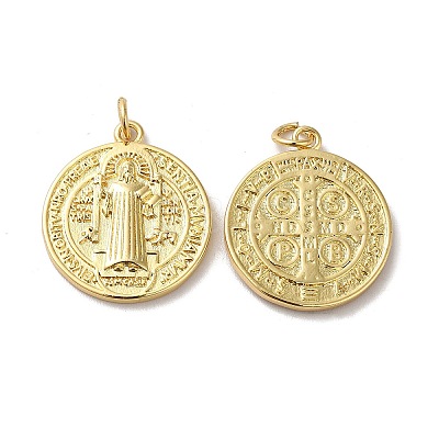 Eco-Friendly Rack Plating Brass Pendants KK-F853-10G-1