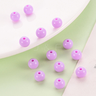 Opaque Acrylic Beads X-MACR-S370-C8mm-A03-1