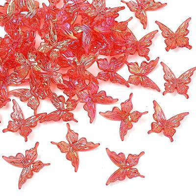 50Pcs Transparent Acrylic Beads PACR-YW0001-57F-1