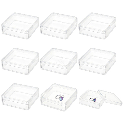 Square Acrylic Storage Boxes CON-WH0125-10A-1