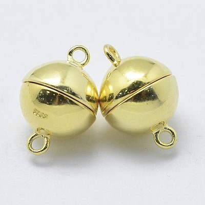 925 Sterling Silver Magnetic Clasps STER-F037-098G-8mm-1