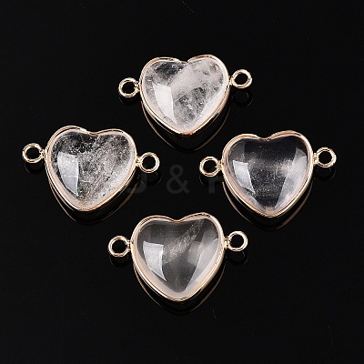 Natural & Synthetic Mixed Stone Love Heart Pendants G-T138-205M-G-1