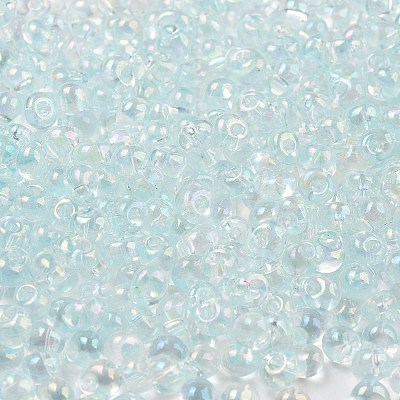 6/0 Inside Colours Fringe Glass Seed Beads SEED-A034-03J-1