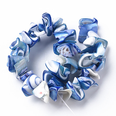 Natural Trochid Shell/Trochus Shell Bead Strands SSHEL-N034-105-A03-1