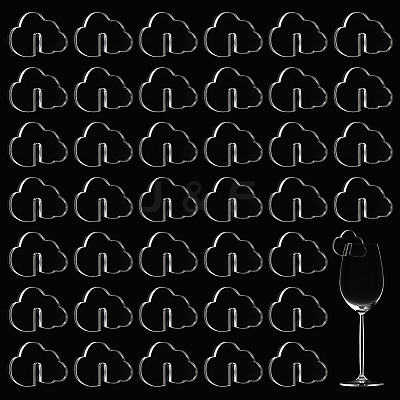 Acrylic Wine Glass Charms AJEW-FG0003-47-1