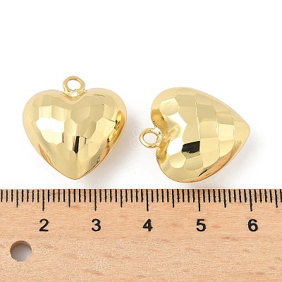 Heart Brass Pendants KK-M327-02C-G-1