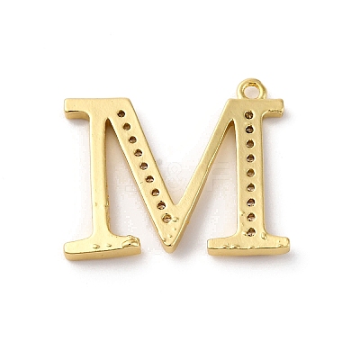 Rack Plating Brass Micro Pave Cubic Zirconia Pendant KK-H449-76G-12-1