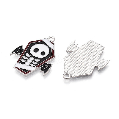 Halloween Theme Alloy and Enamel Pendants ENAM-T021-31D-01P-1
