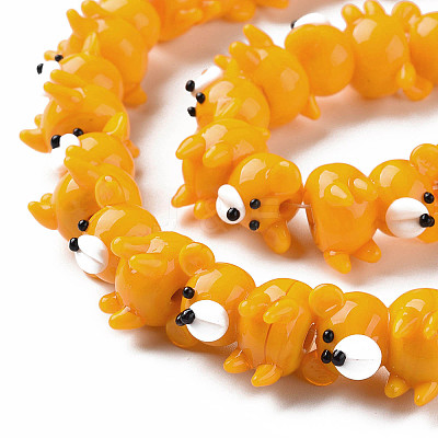 Opaque Handmade Bumpy Lampwork Beads Strands LAMP-T007-19-A03-1