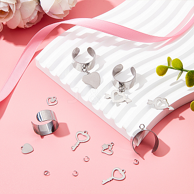 DIY Charm Cuff Ring Making Kit STAS-UN0051-39-1