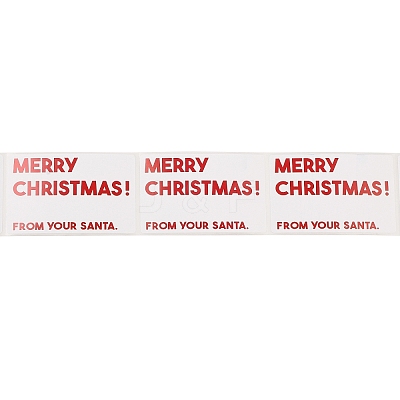 200Pcs Christmas Theme Paper Self-Adhesive Stickers DIY-M070-02E-1