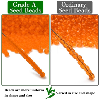 12/0 FGB Grade A Round Glass Seed Beads X-SEED-Q006-M06-1