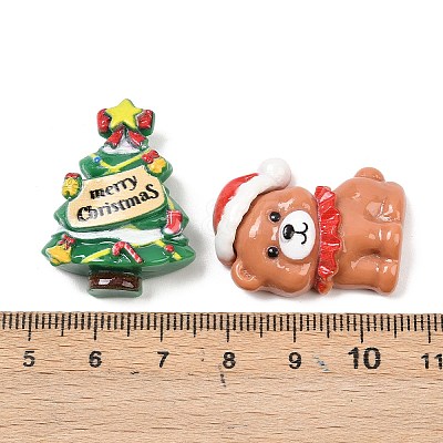 Christmas Opaque Resin Cabochons CRES-Z015-01A-1