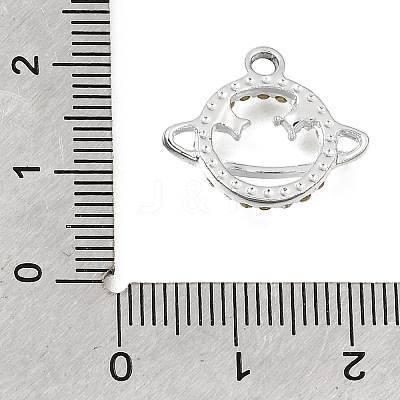 UV Plating Alloy Crystal Rhinestone Pendants RB-CBAD37D-01P-1
